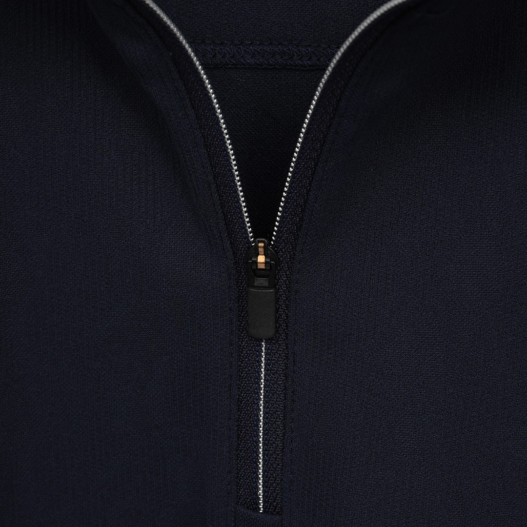 ロゴジャカードハーフジップモックネック (MENS)