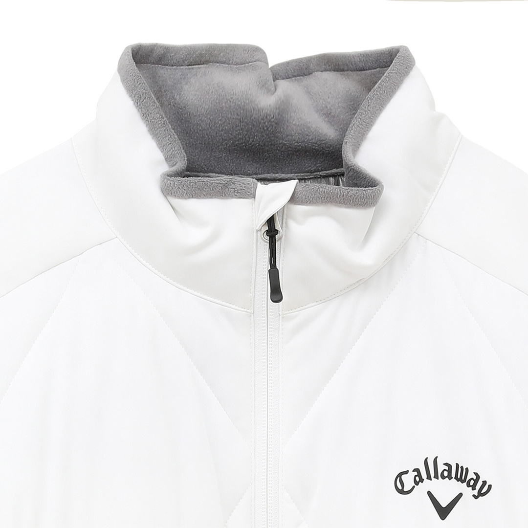 新品タグ付き★キャロウェイ フルジップフーディー L ／ストレッチ／パーカー白 新品タグ付き☆キャロウェイ フルジップフーディー L