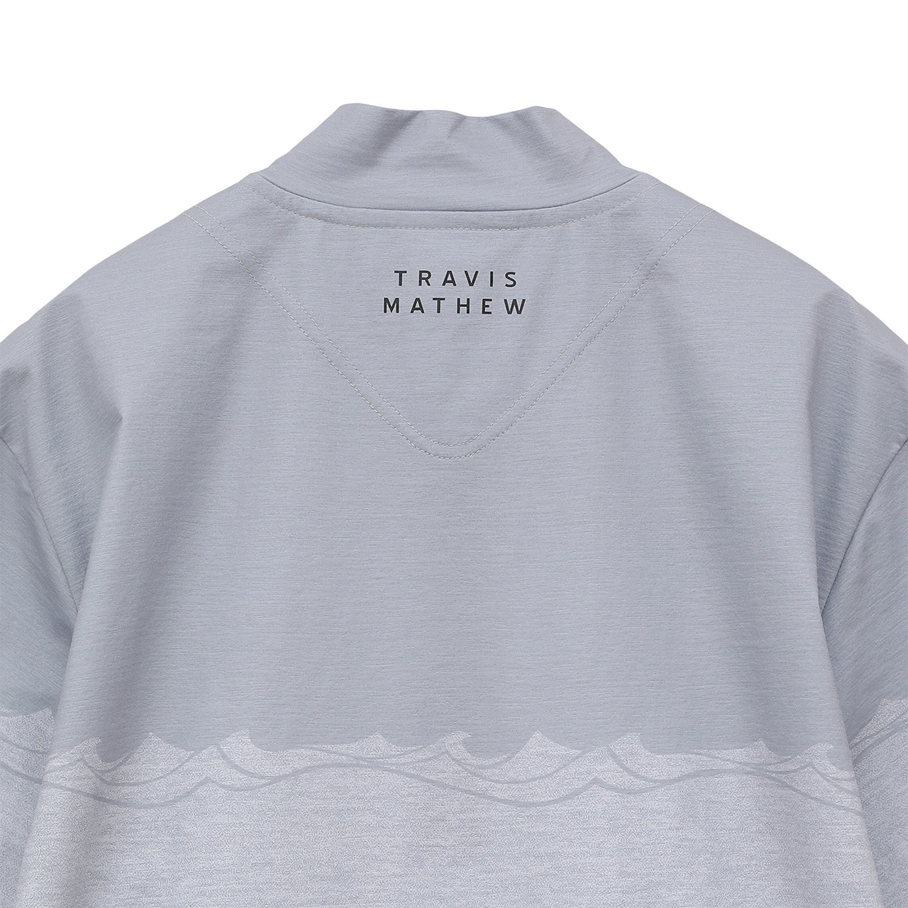 クオータージップ 半袖モックネック(MENS)