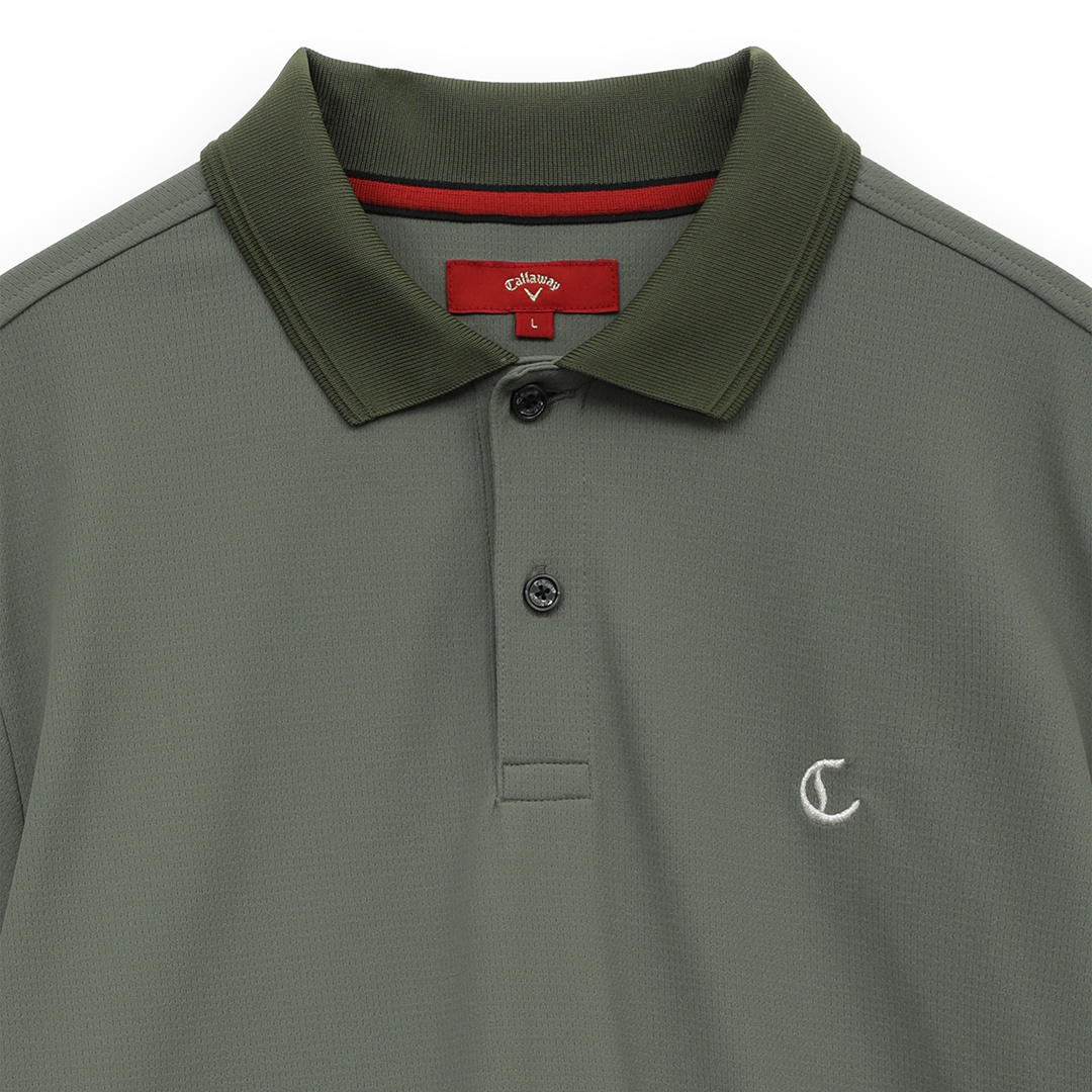 裏クールアイレットカノコ ポロシャツ (MENS)
