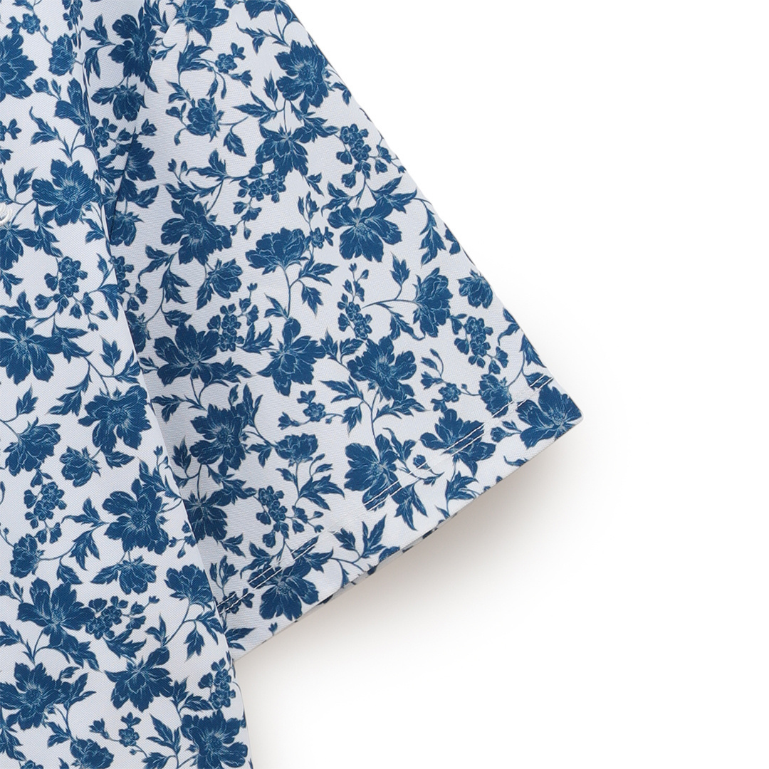 フラワープリントカノコシャツ ※4Lサイズあり (MENS)