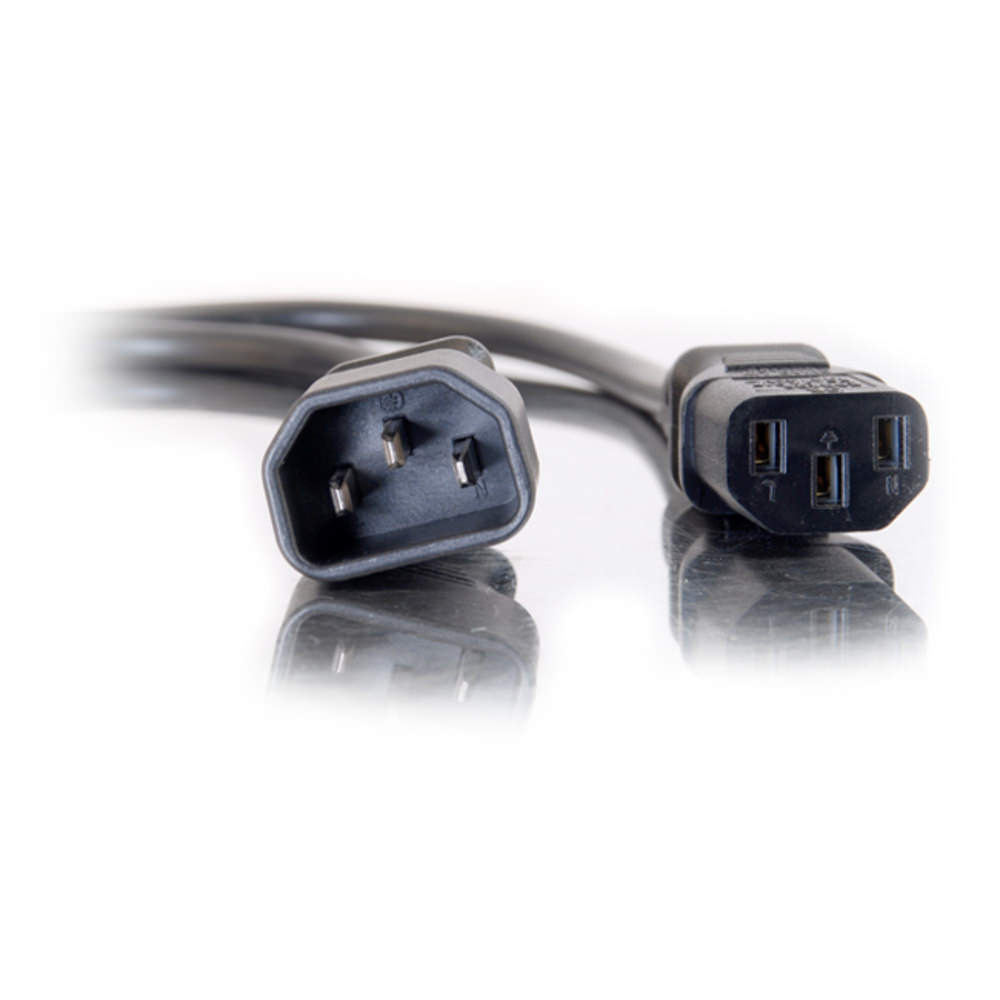 18 AWG Computer Power Extension Cord (IEC320C14 to IEC320C13) (TAA Compliant)