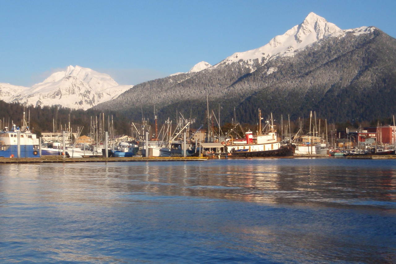 Fishing boats in Sitka Harbor