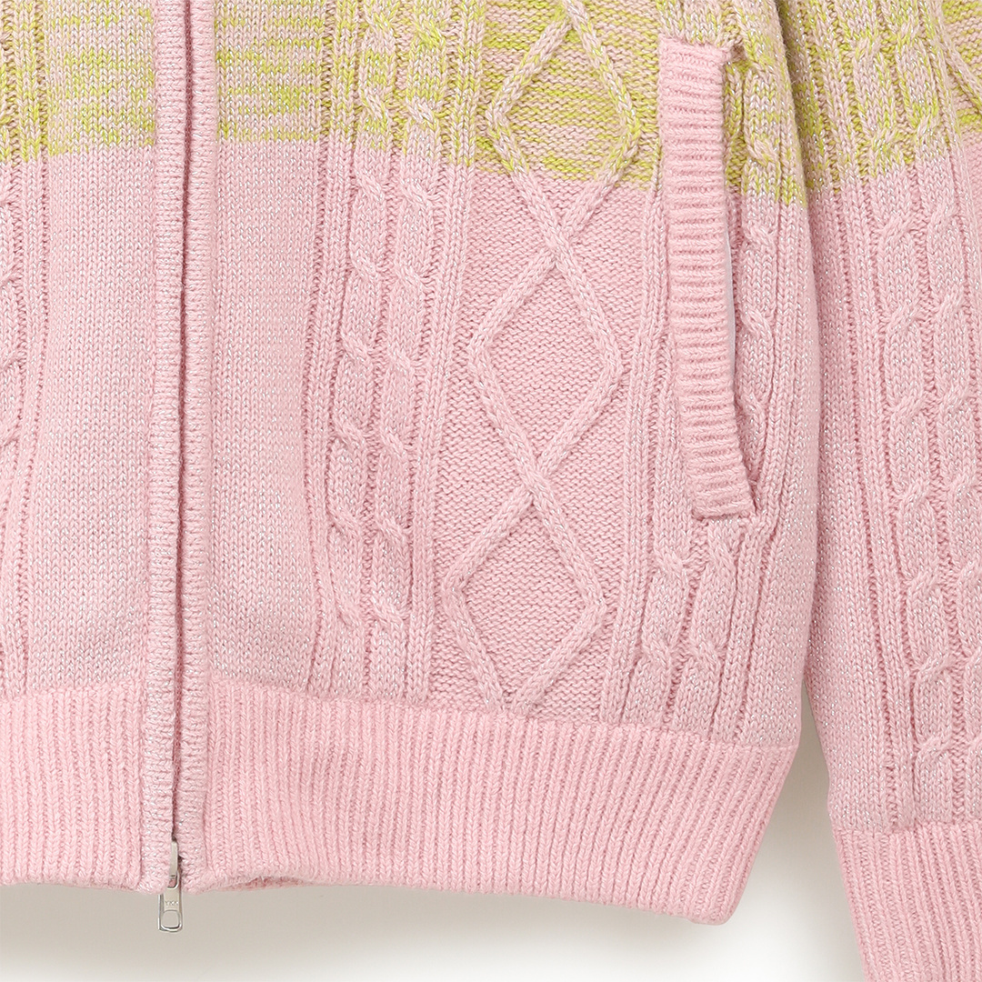 【ゴルフ】キャロウェイ裏地付ラメ入りフルジップニット／新品タグ付き24AW ゴルフ】キャロウェイ裏地付ラメ入りフルジップニット／新品タグ