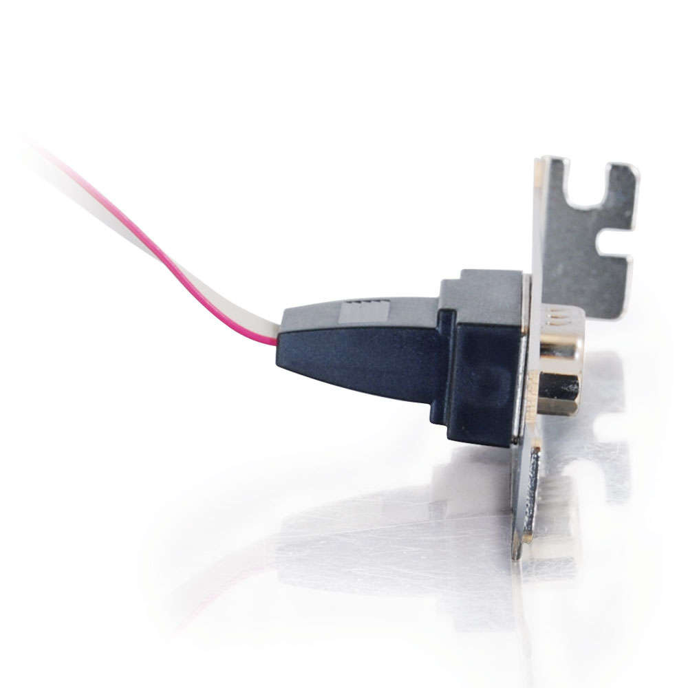 DB9 Male Serial RS232 Add-A-Port Adapter with Bracket