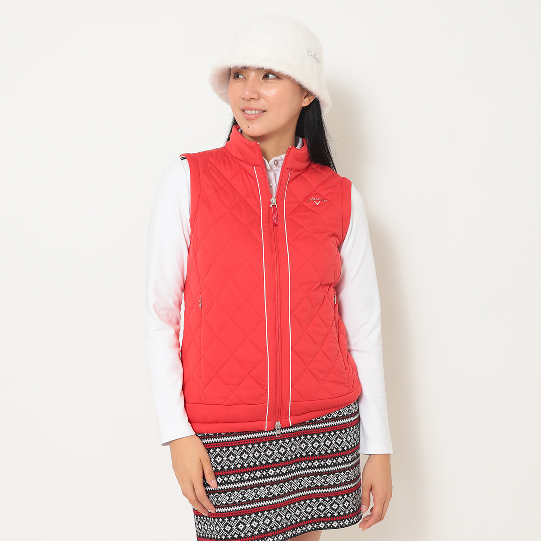 スターストレッチ袖取り外し中綿ブルゾン (WOMENS)