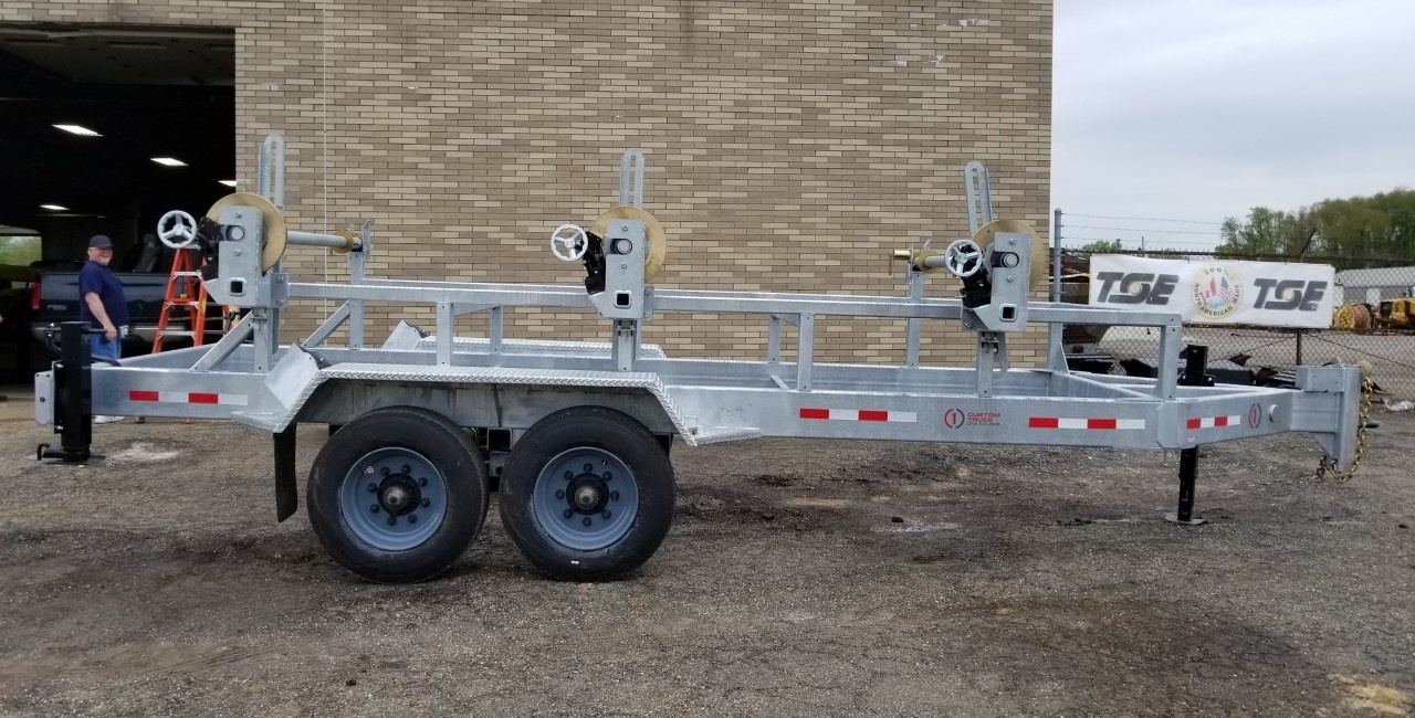 3 Reel 10,000 lbs Trailer Rental Custom Truck One Source