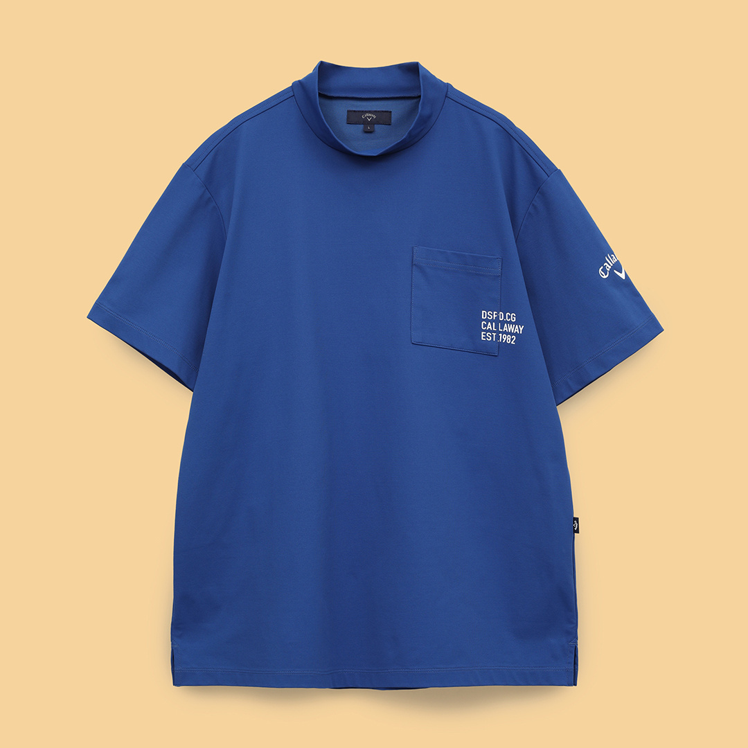 3℃裏クール天竺モックネックシャツ (MENS)