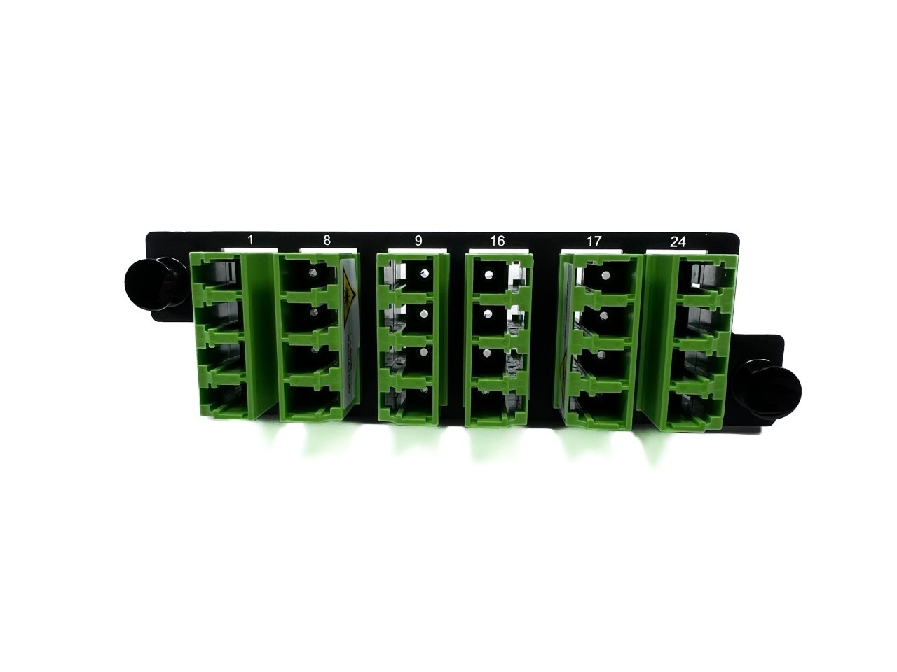 Green 24 port Infinium HDFP Fiber Adapter Panel, LC
