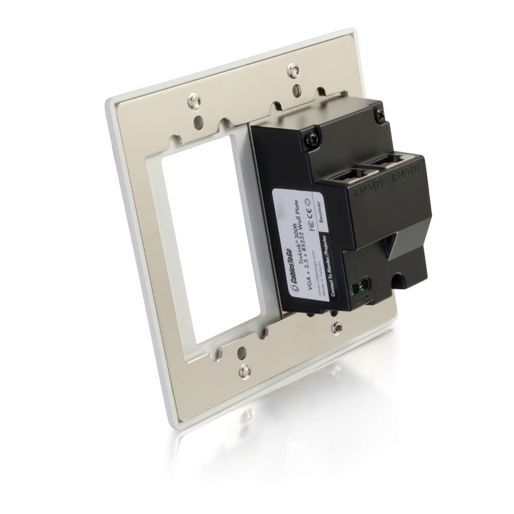 TruLink® VGA + Stereo Audio + Serial RS232 over Cat5 Extender Double