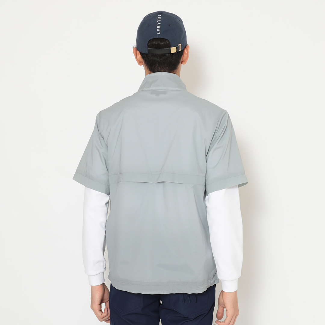 ストレッチミニリップハーフジップブルゾン ※4Lサイズあり (MENS)