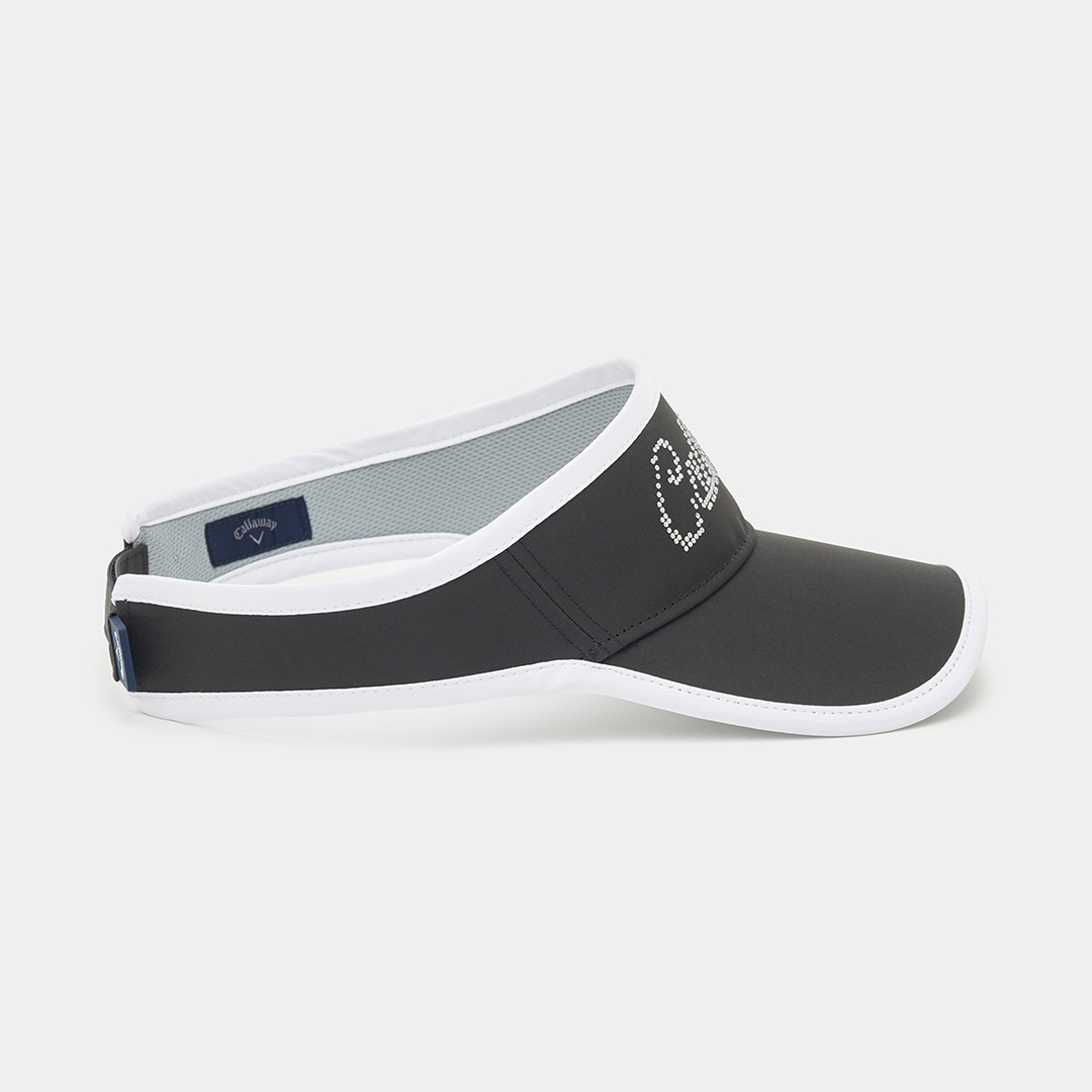 ラインストーンロゴバイザー (WOMENS)