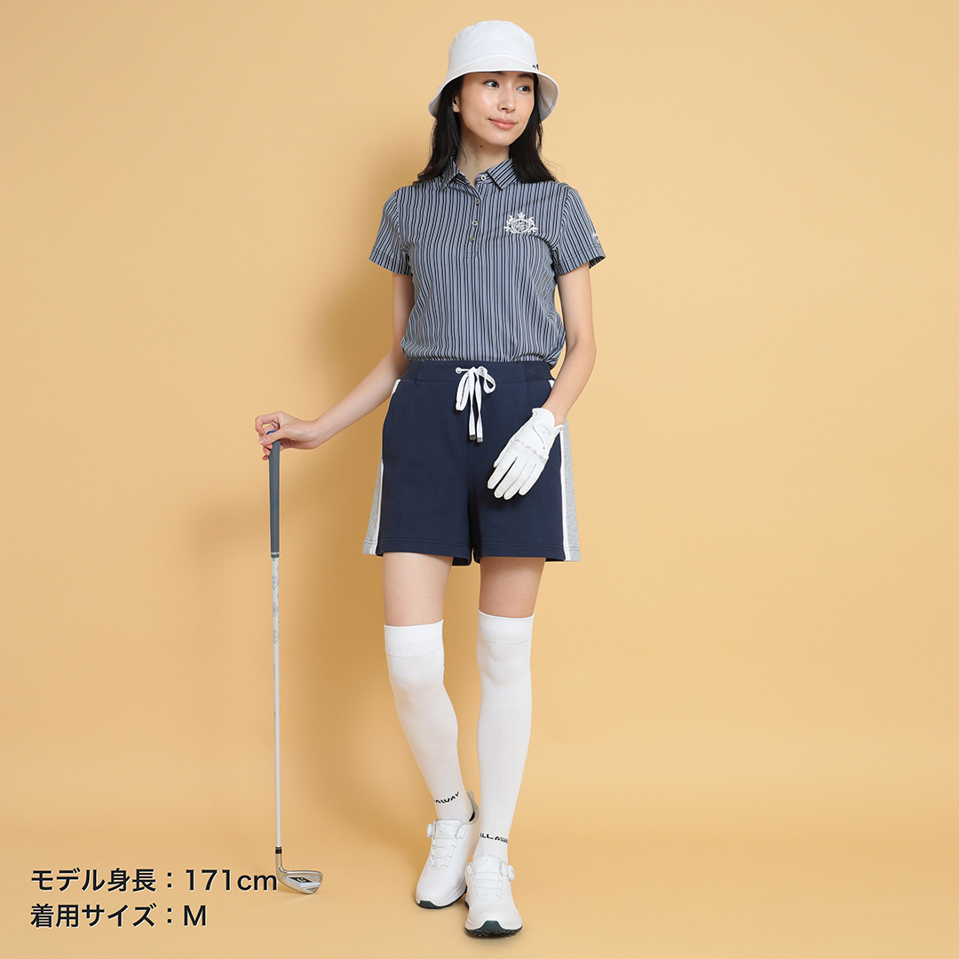 ストライプ半袖シャツ (WOMENS)