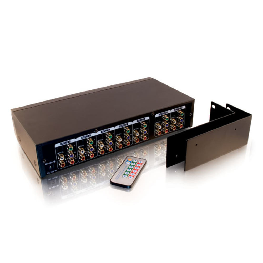 6x2 Component Video + Stereo Audio + TOSLINK® Digital Audio Matrix