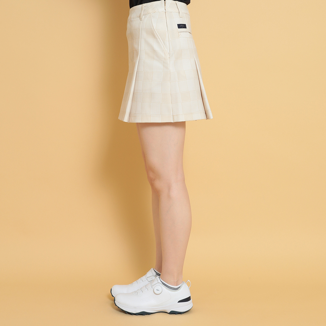 2WAYストレッチピケチェック柄スカート (WOMENS)