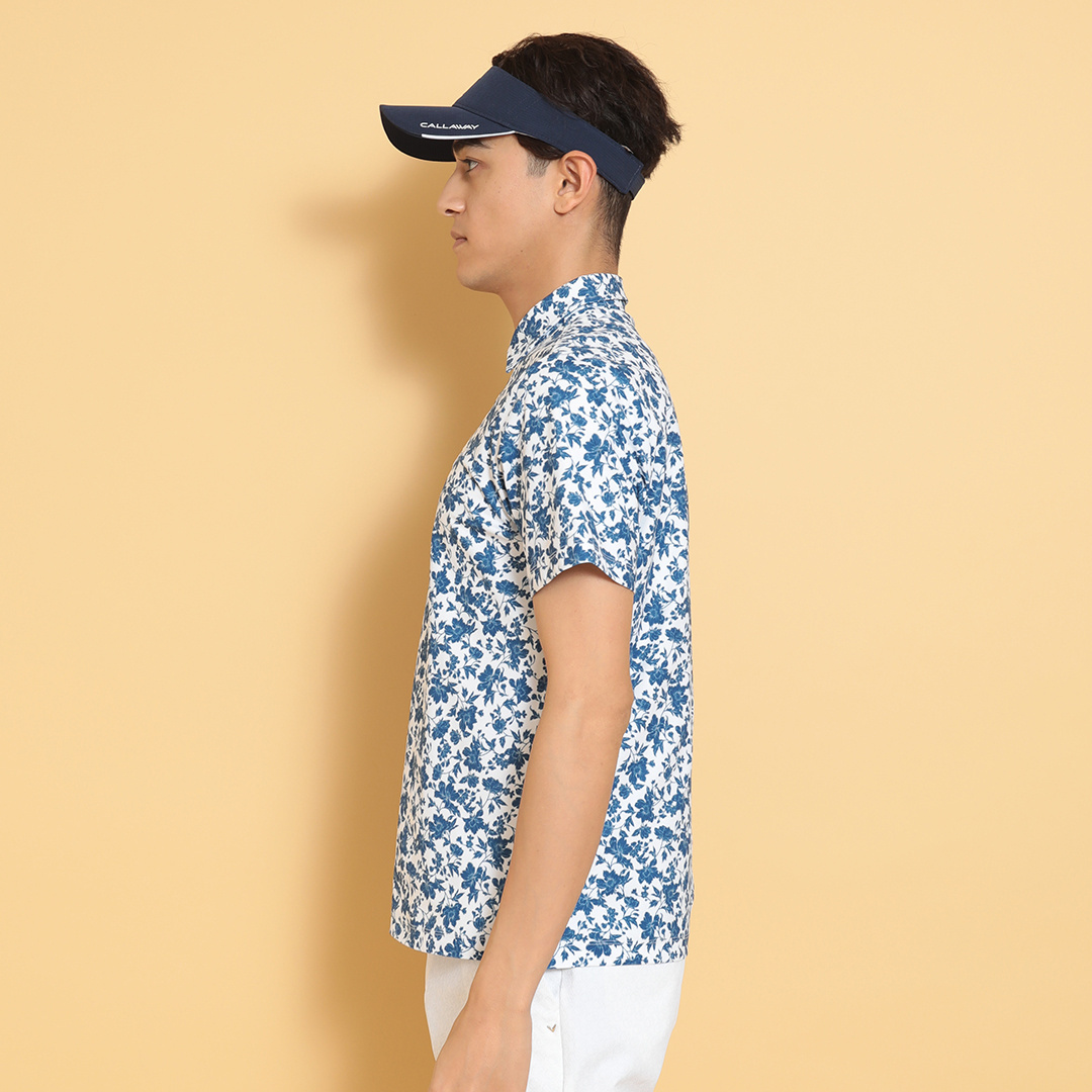 フラワープリントカノコシャツ ※4Lサイズあり (MENS)
