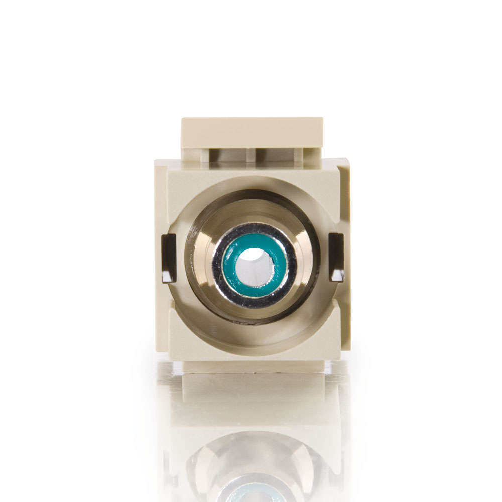 Snap-In Green RCA F/F Keystone Insert Module