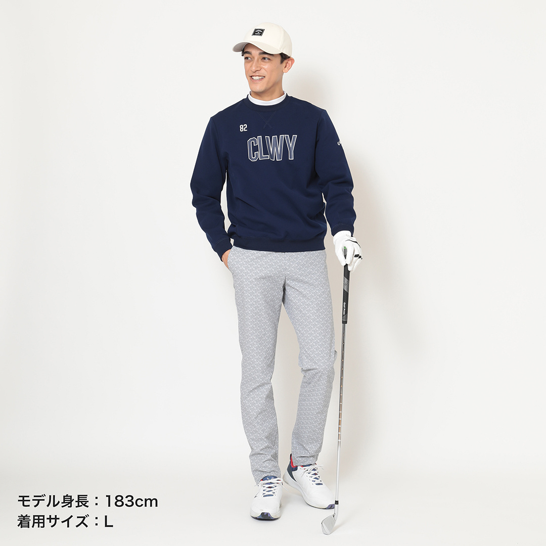 8WAYストレッチロゴプリントカルゼパンツ (MENS)