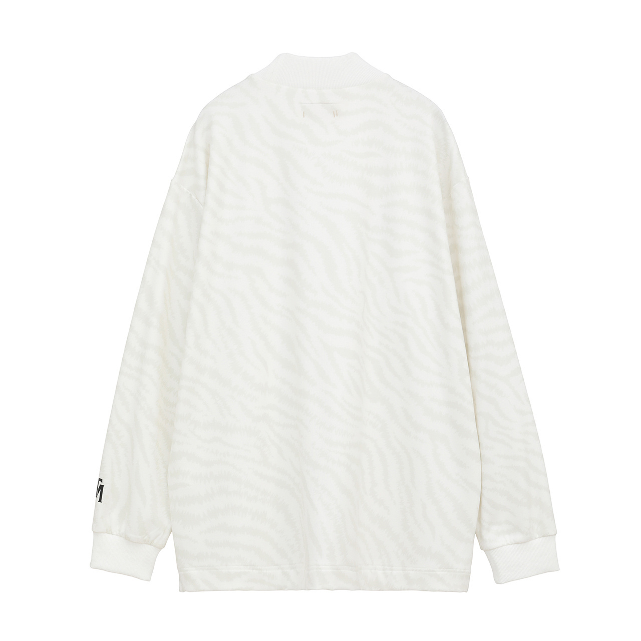 ゼブラプリント 長袖 モックネック(MENS)