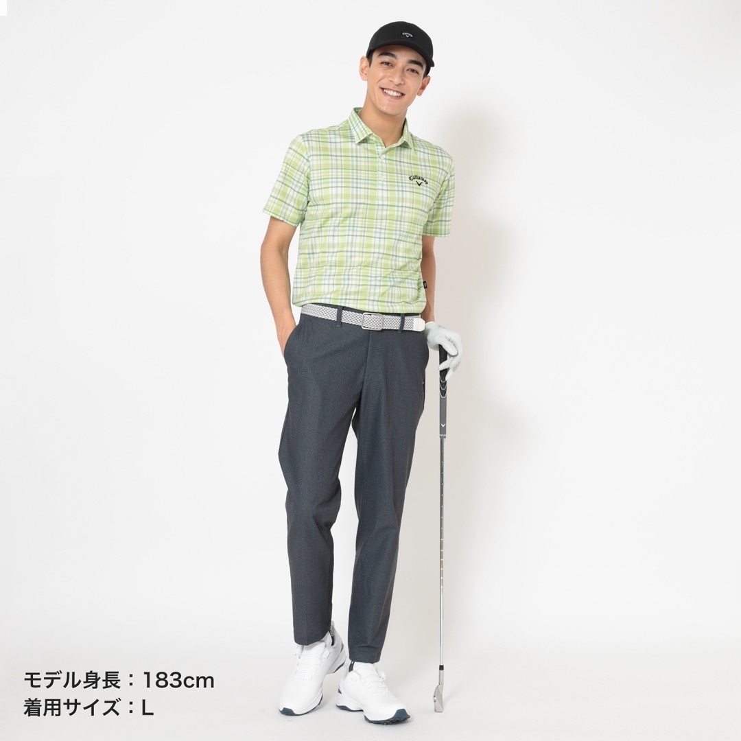 かざあなメッシュチェック総柄半袖シャツ (MENS)