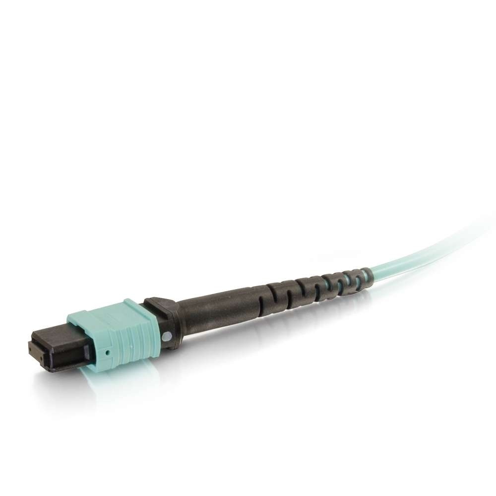 MTP Compatible MPO to 4 Duplex Fiber Breakout Cable OM3 riser rated (OFNR)