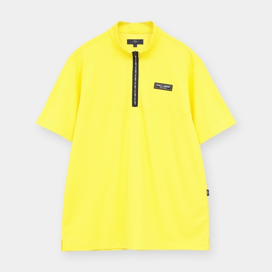 3℃裏クールハーフジップ半袖モックネック ※4Lサイズあり (MENS)