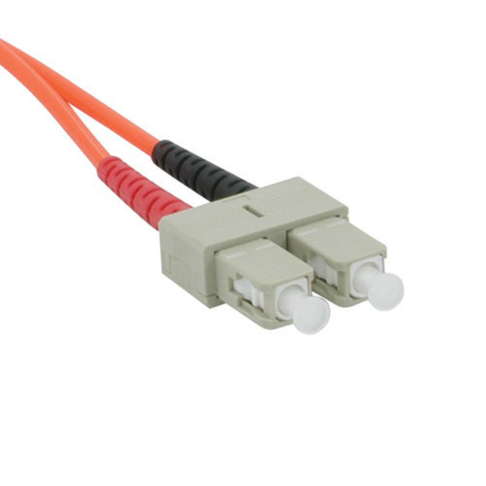 SC-SC 62.5/125 OM1 Duplex Multimode PVC Fiber Optic Cable - Orange