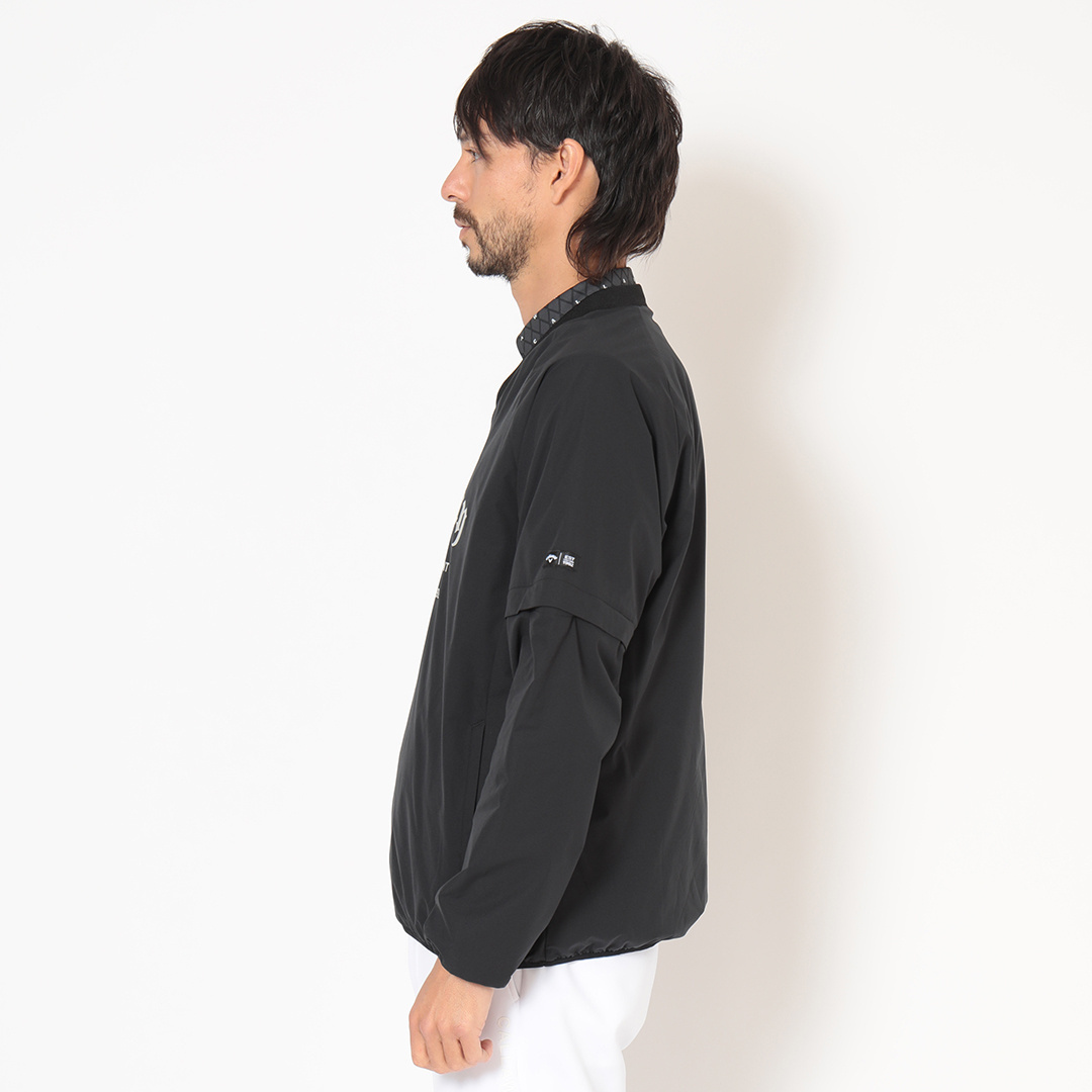 ポリエステルリップ2WAY撥水Vネックブルゾン (MENS)