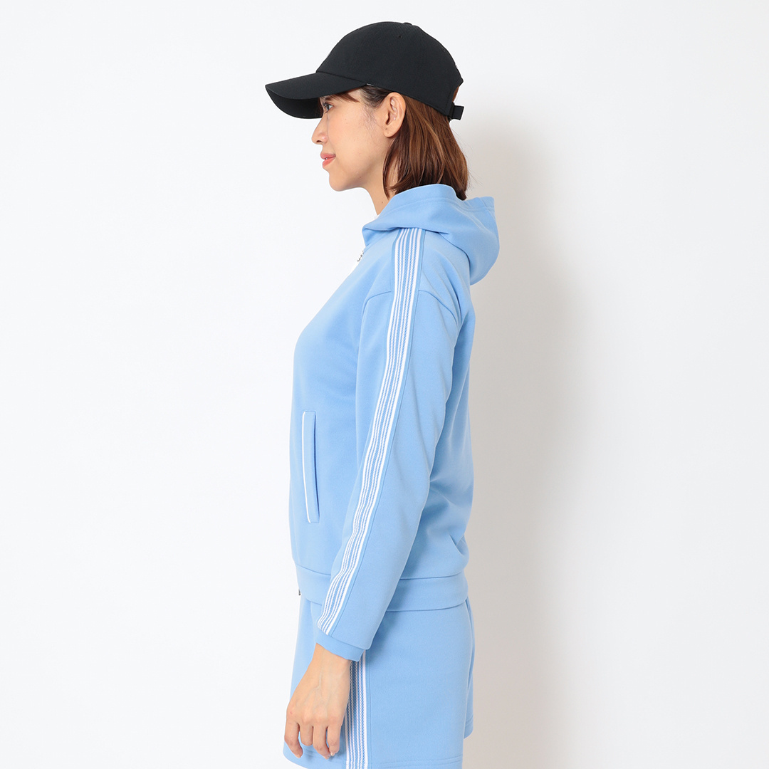 裏毛スウェットフルジップパーカー (WOMENS)