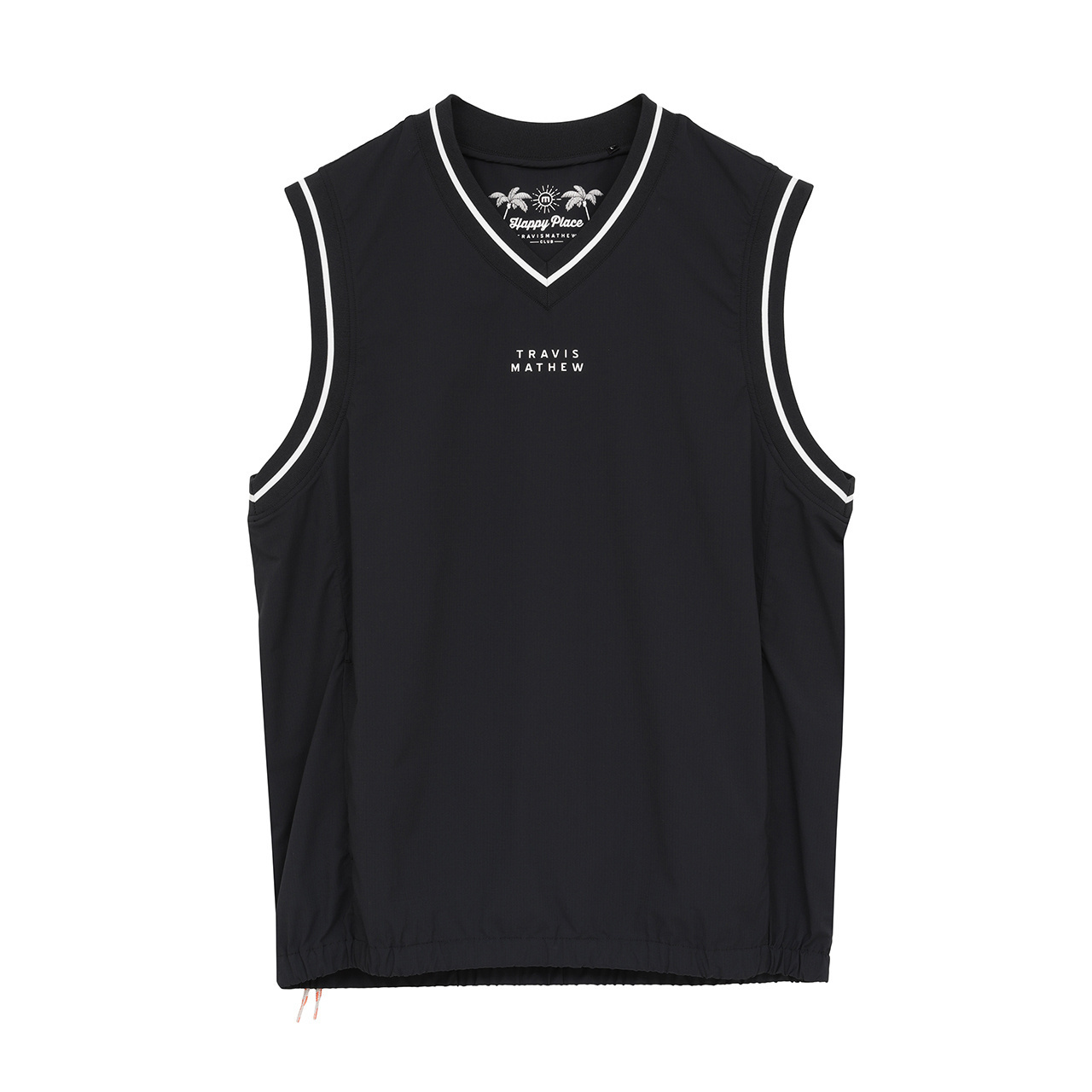 Vネックバックレーザーロゴベスト(MENS)