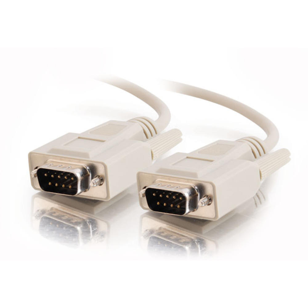 DB9 M/M Serial RS232 Cable - Beige