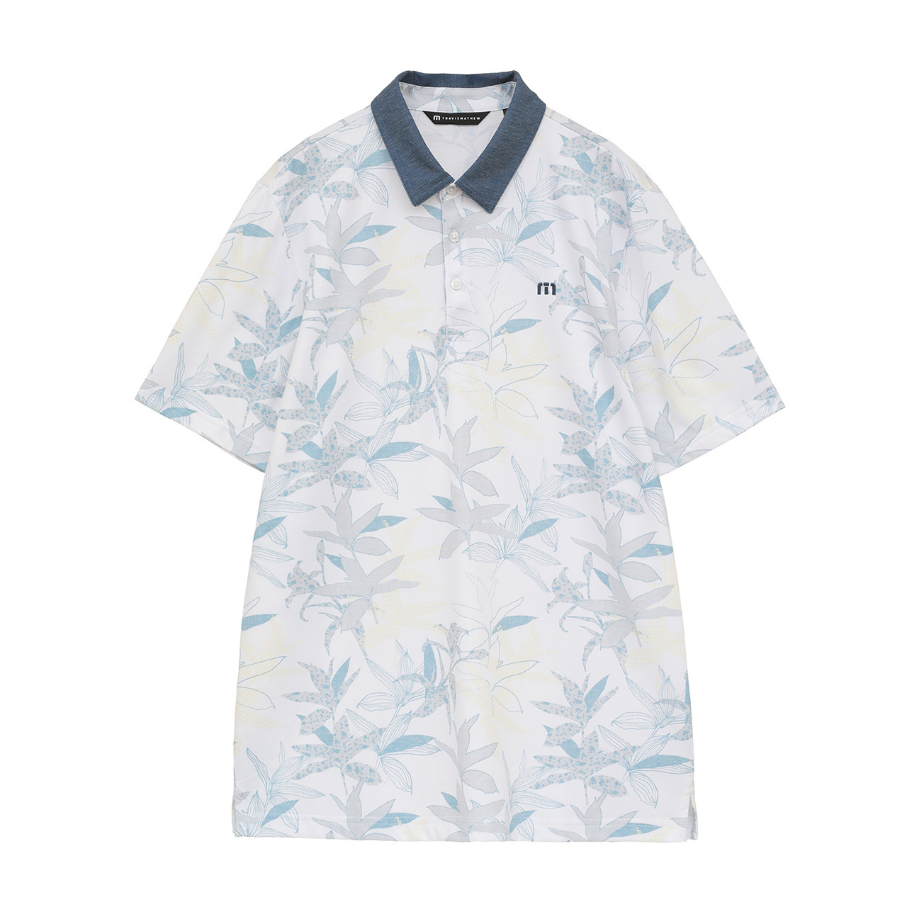 【新品】エイミーゴルフ　EIMYGOLF クレリックパフスリーブポロ オンライン限定】半袖クレリックプリントポロ(MENS)