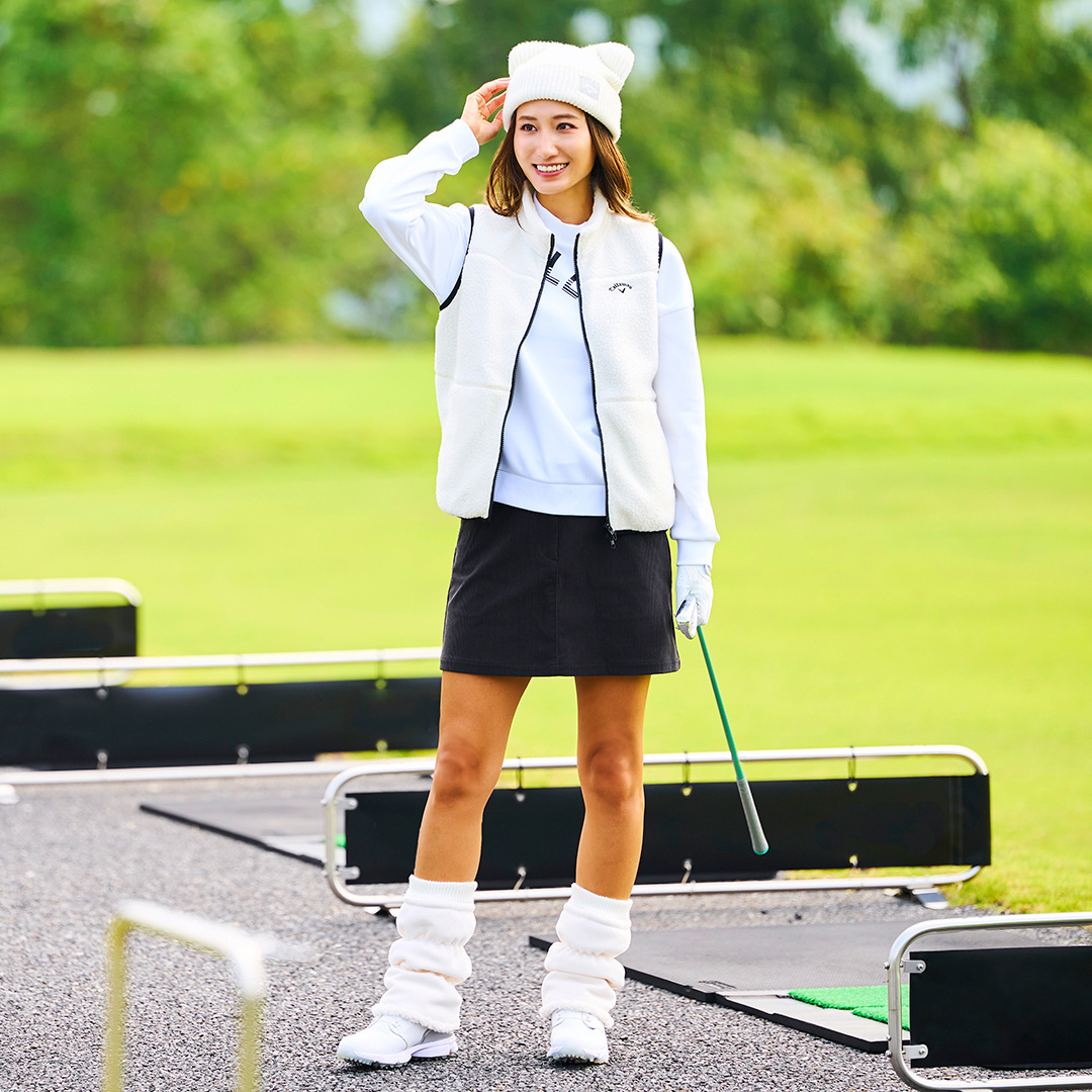 ストレッチダブルニットモックネックスウェット (WOMENS)