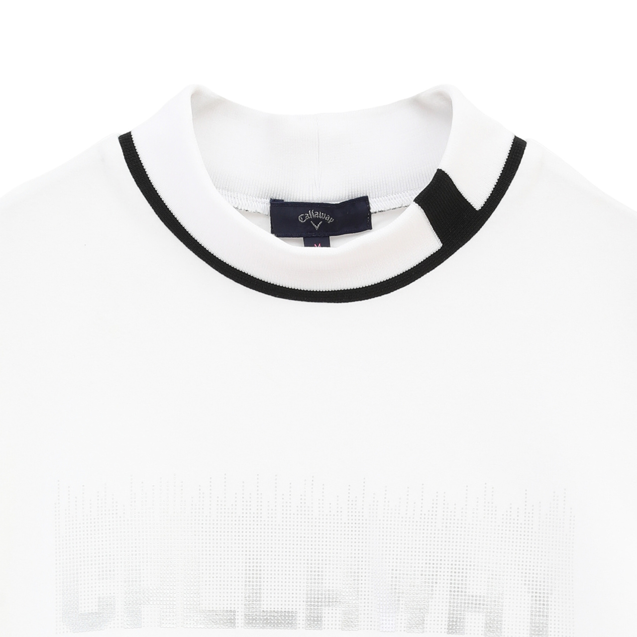 Callaway ビッグロゴ モックネック ホワイト カジュアルゴルフドット