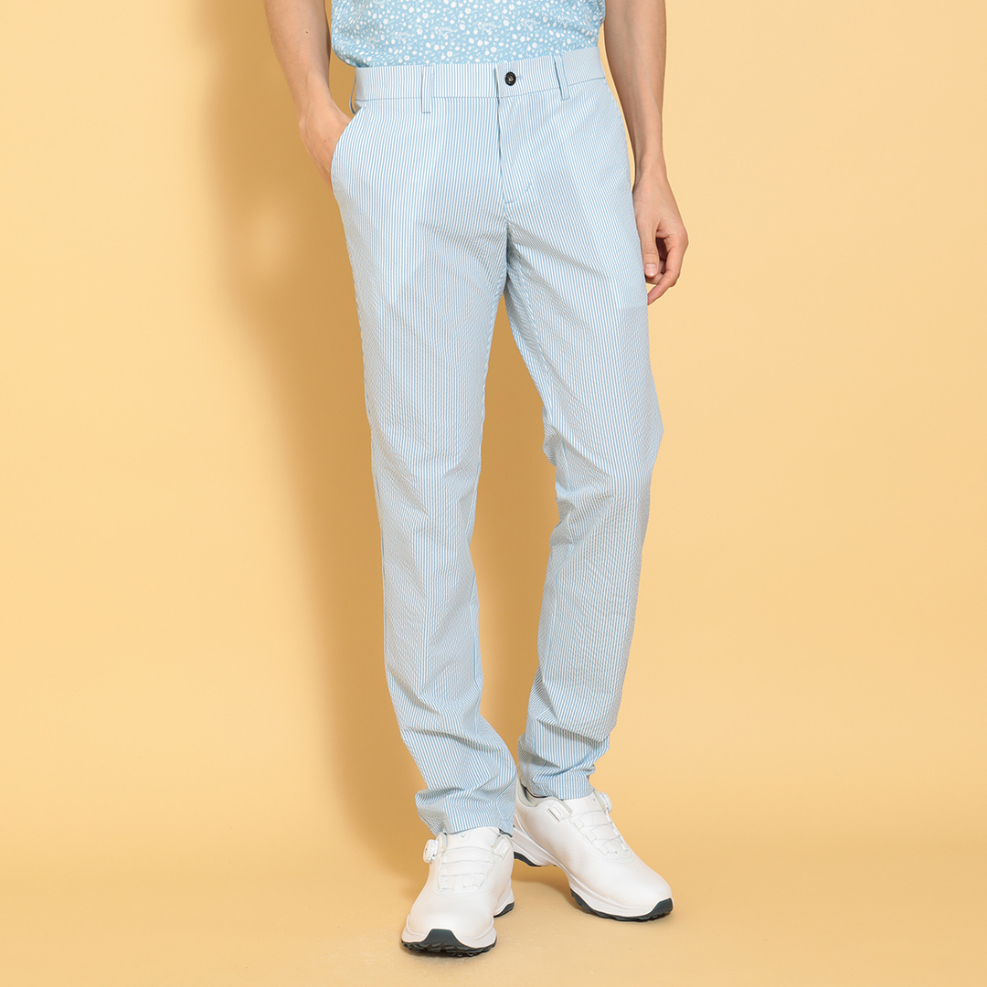 ツモリチサト アシンメトリー スリータック テーパード シアサッカー パンツ 83469784b_b_64_500.jpg