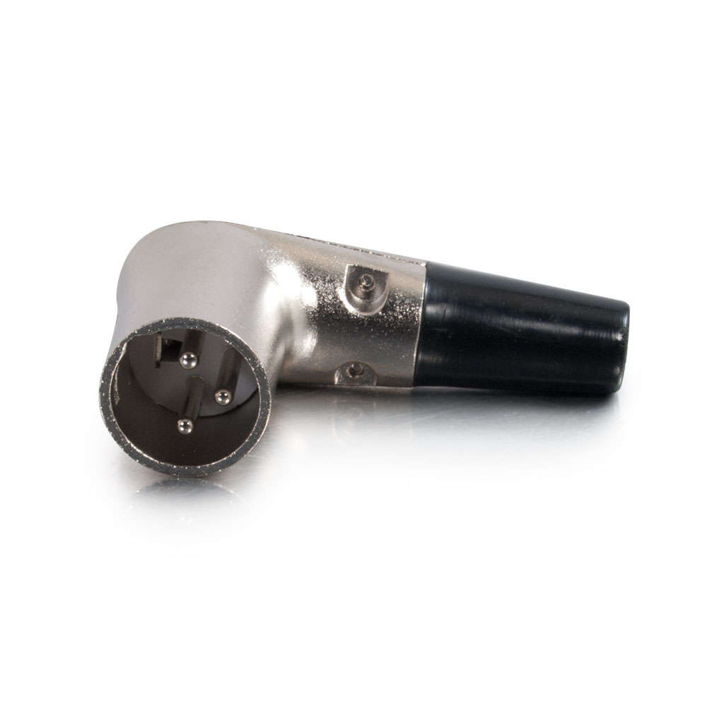 Right Angle XLR Male Inline Connector