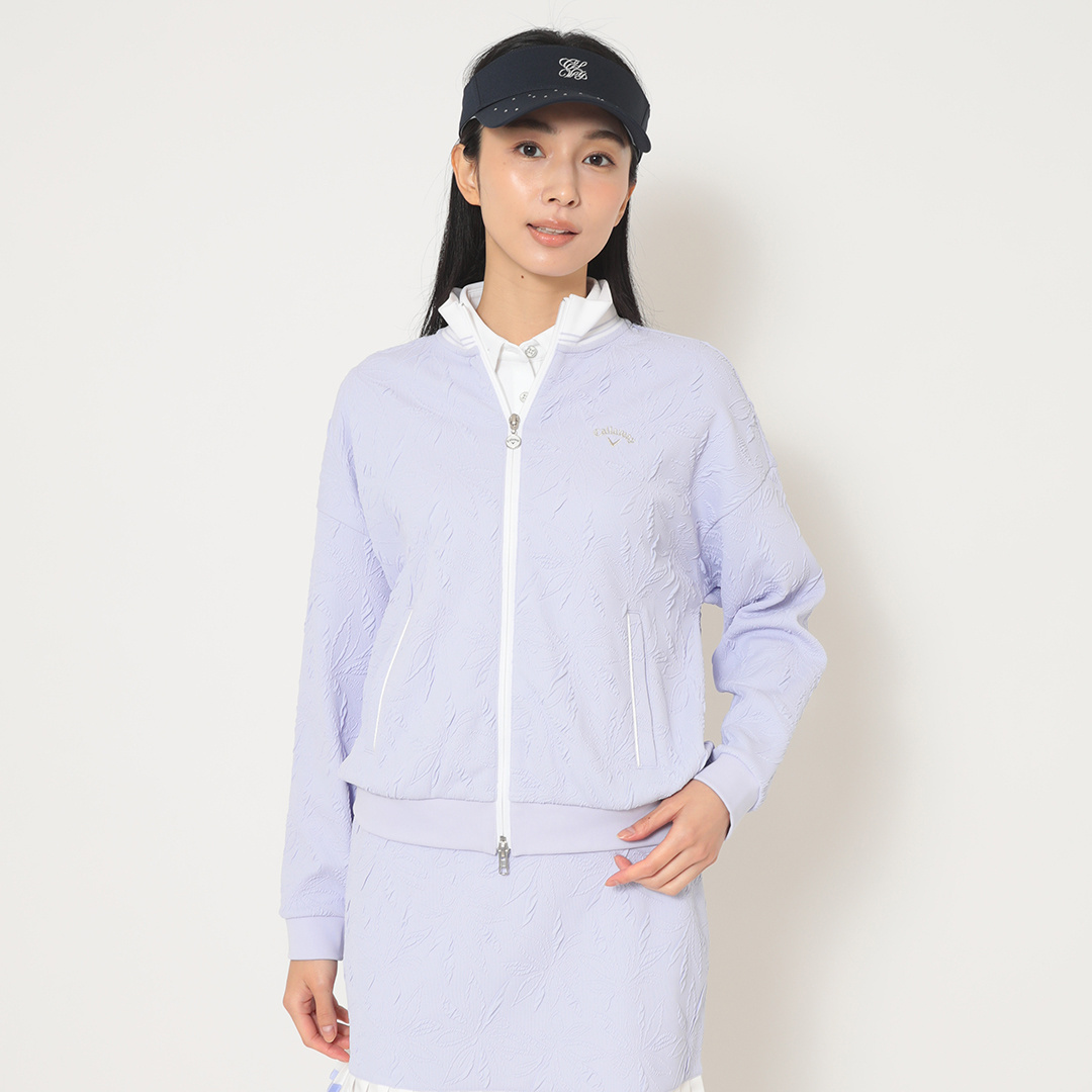 キャロウェイ　パイルジャカード　フルジップ　スウェット　ブルゾン　長袖　白 楽天市場】【セール】Callaway キャロウェイ レディース ゴルフ