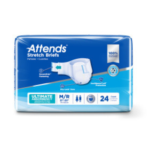 Attends Stretch Briefs, Ultimate, Medium - 192/case (ATDSMR2 Health & Beauty Health Care Incontinence Aids) photo