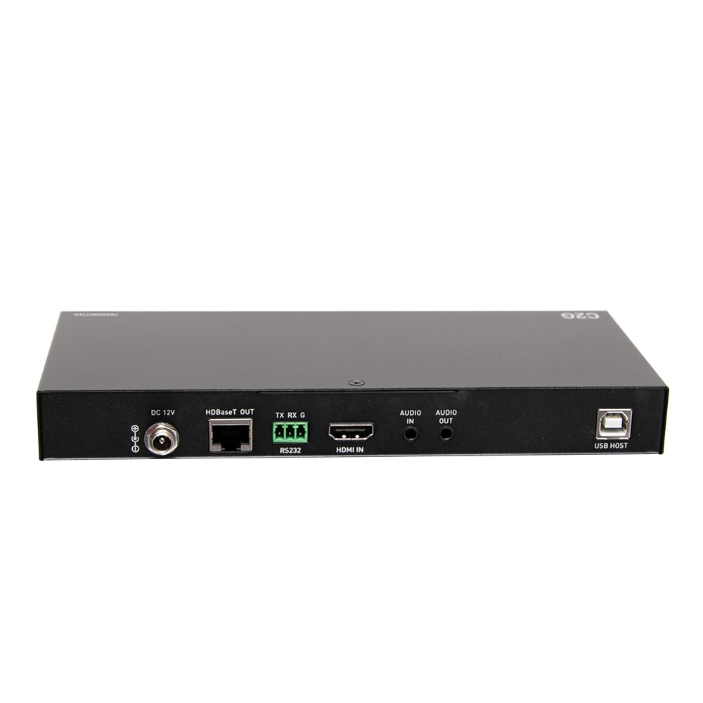 HDMI® HDBaseT + 3.5mm, USB-B to A, and RS232 over Cat Extender Box Transmitter to Box Receiver - 4k 60hz