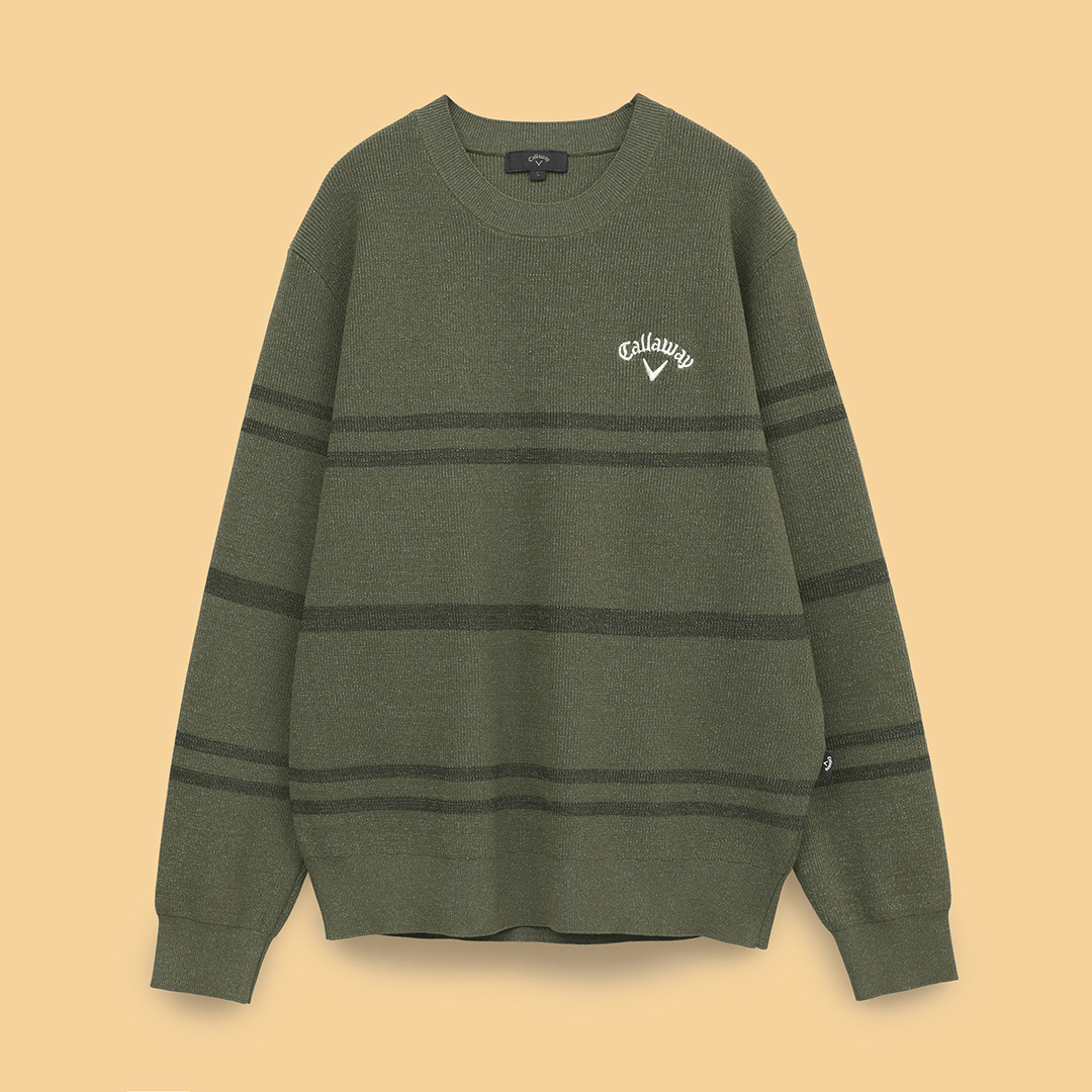 【新品】Callaway 片畦クルーネックニット 　LL 片畦クルーネックニット (MENS)