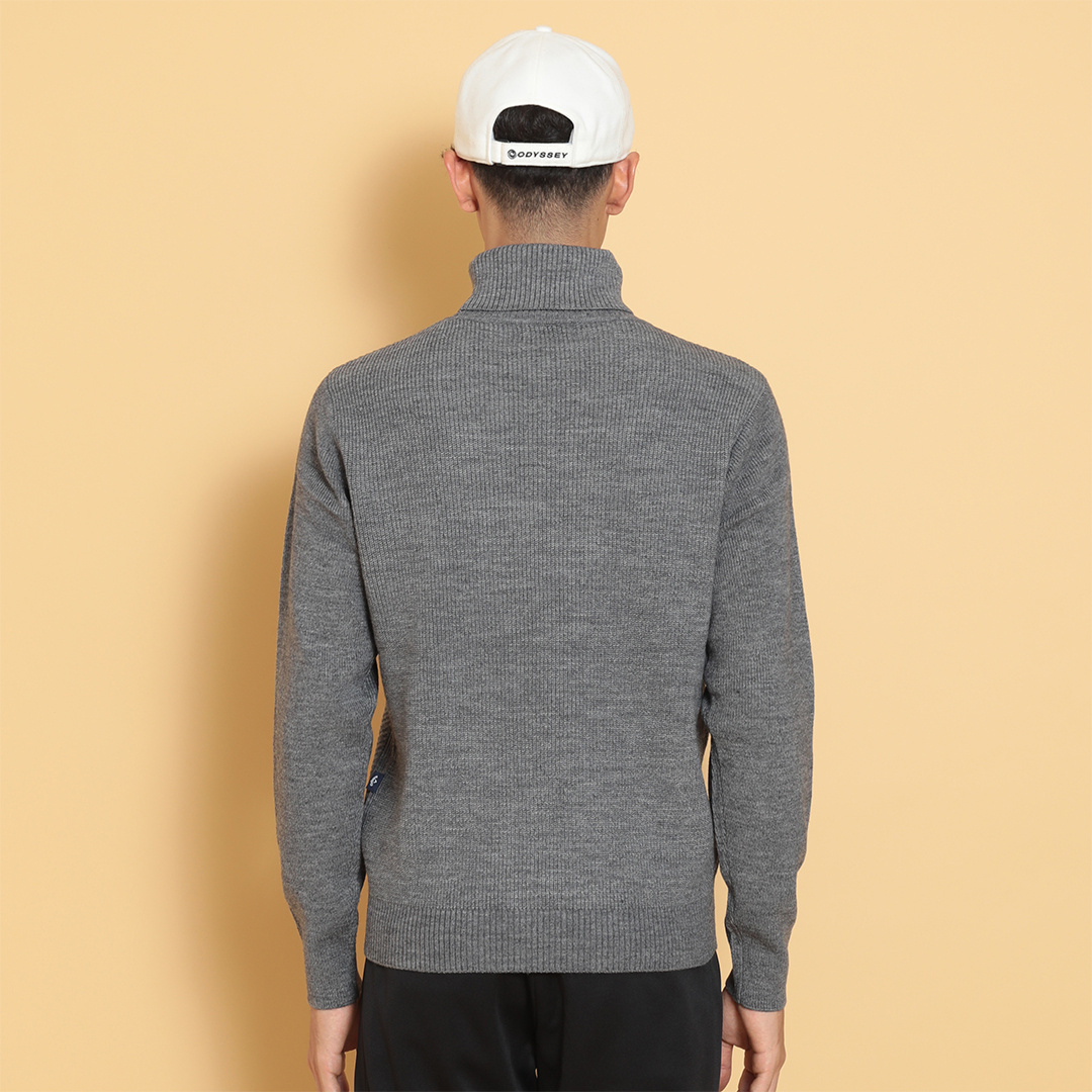 畦編みタートルネックニット ※4Lサイズあり (MENS)