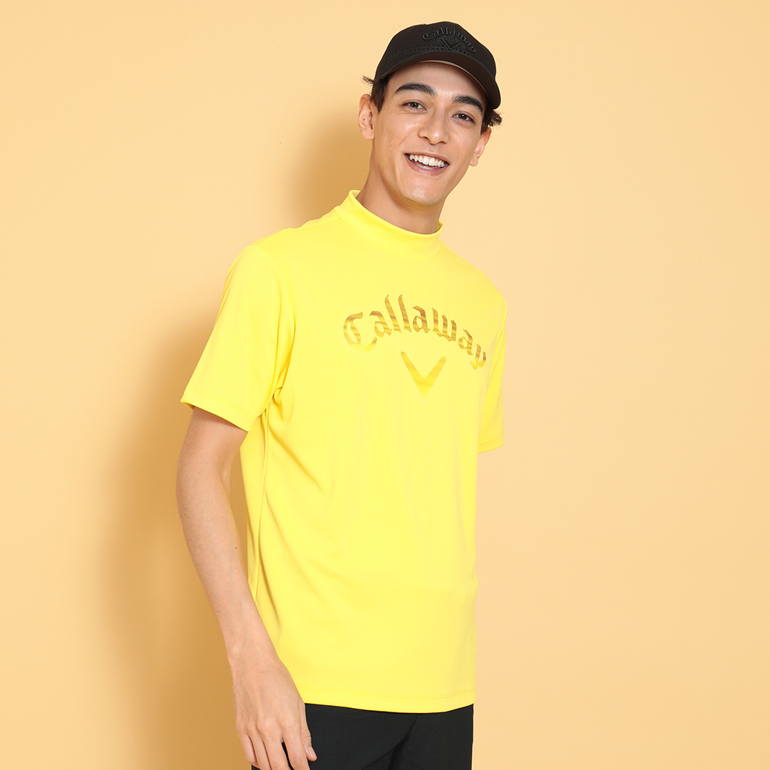 【新品タグ付き】ロゴプリントモックネックSS 3℃裏クール天竺ロゴプリントモックネック ※4Lサイズあり (MENS)