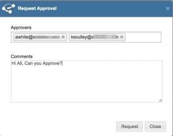 Request approval