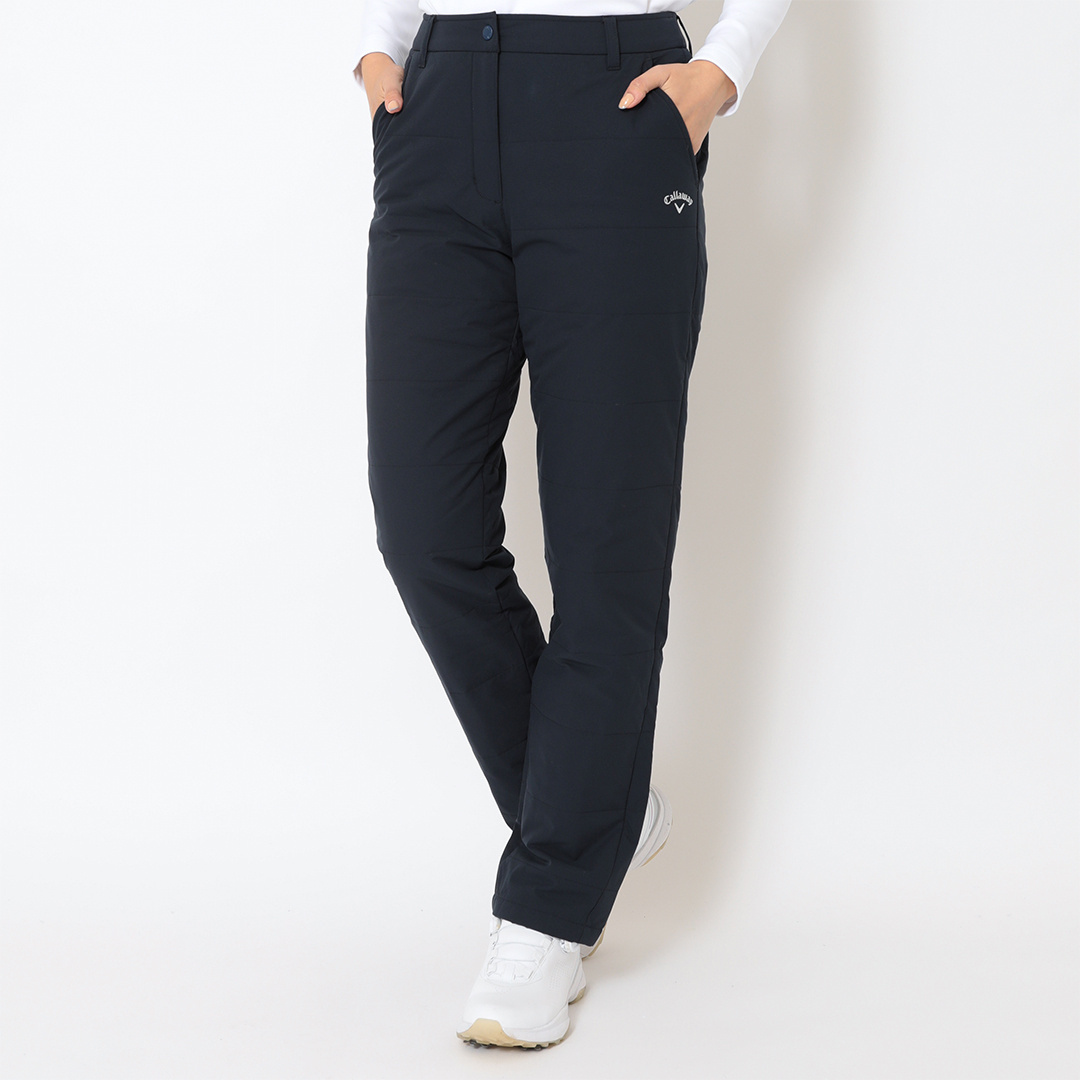 ポリエステルリップ撥水中綿ロングパンツ (WOMENS)