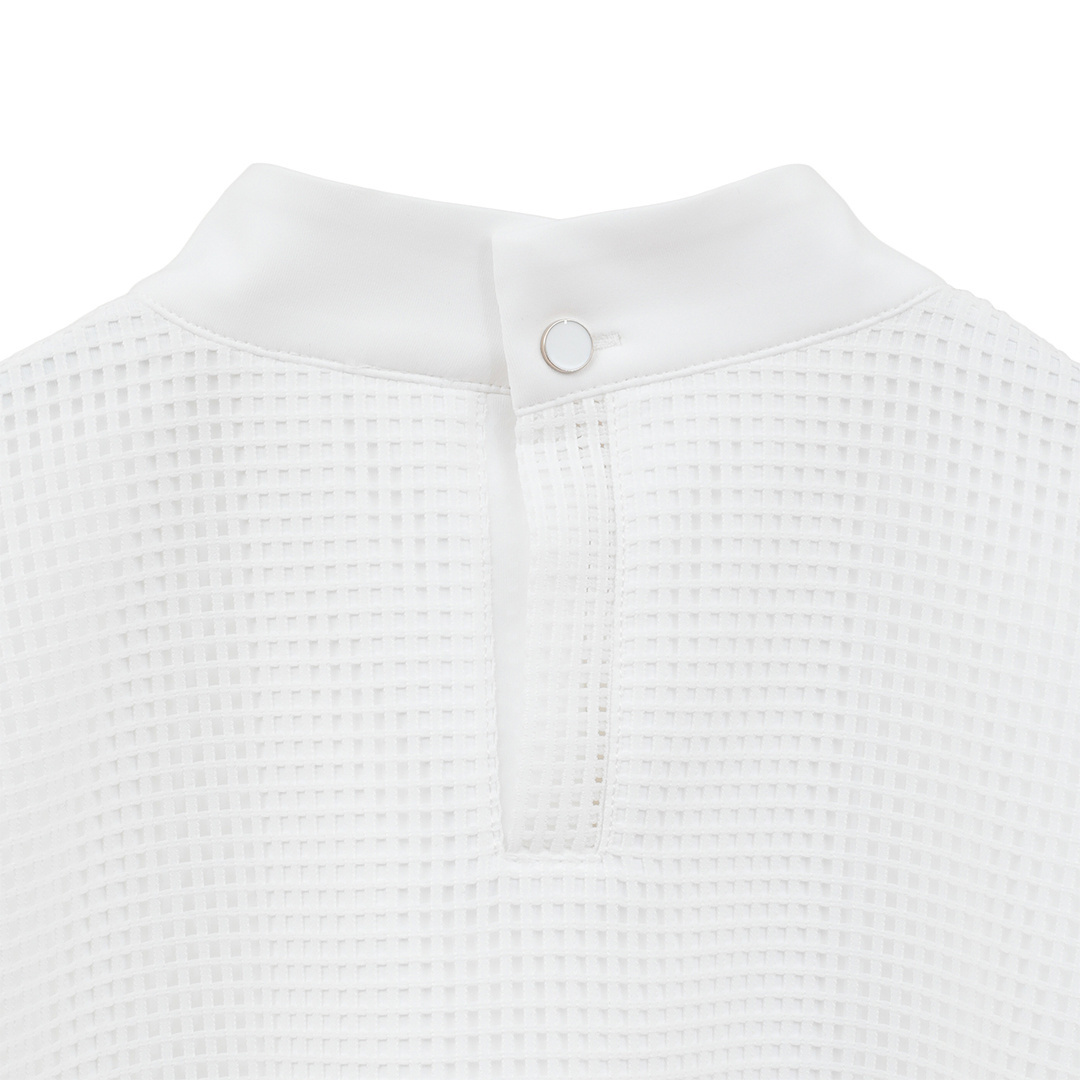 DECEMBERAY メッシュモックネック メッシュレース モックネックシャツ (WOMENS)