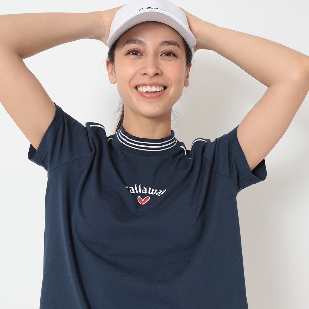 オンライン限定】ラブキャロウェイ半袖モックネックシャツ (WOMENS)