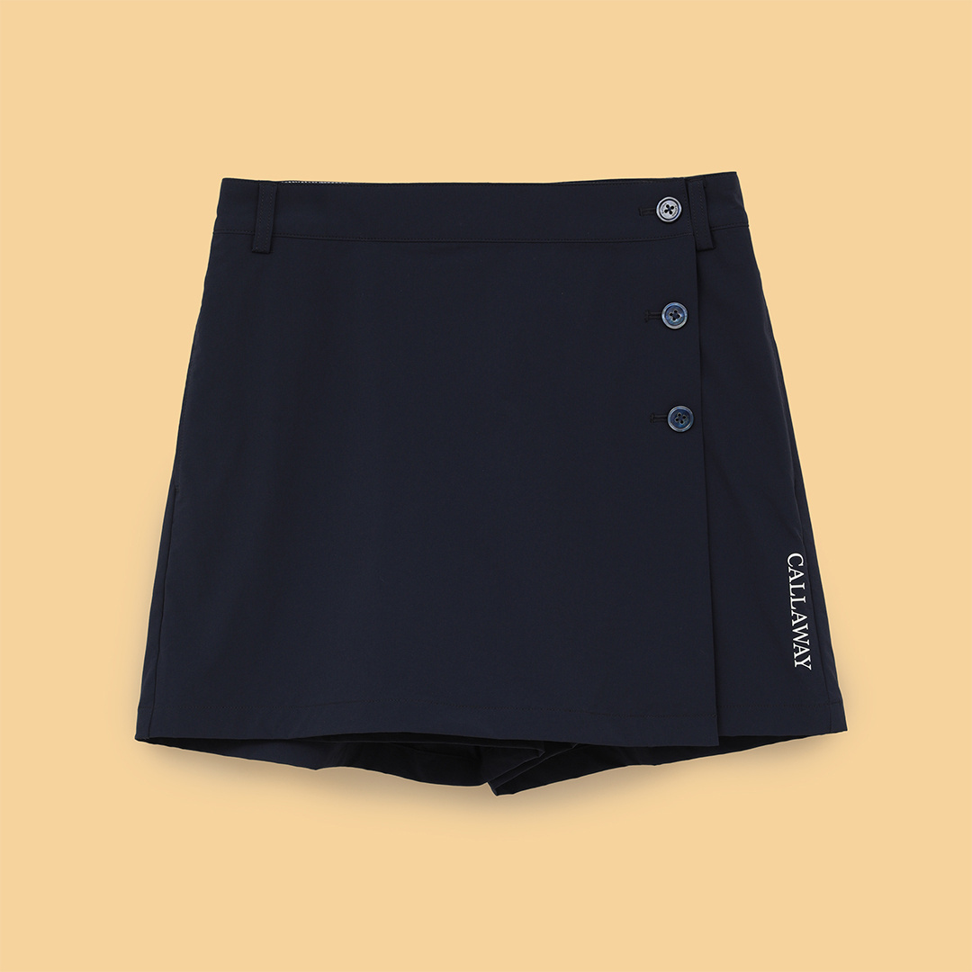 ナイロンストレッチキュロットスカート (WOMENS)