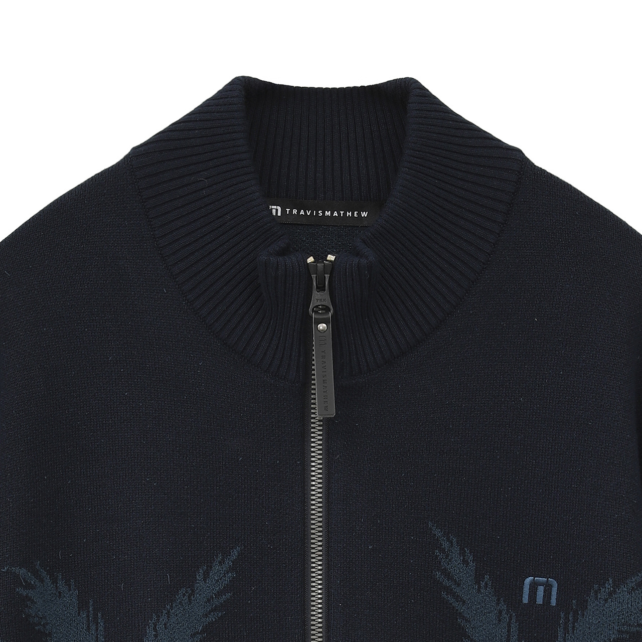 スタンドカラー ニットジャカード ブルゾン(MENS)