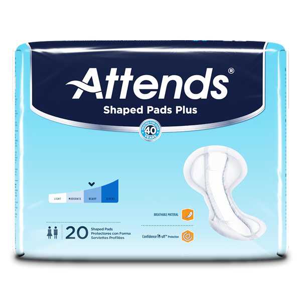 Attends Shaped Pads, Plus, 160/case (ATAPSP2 Health & Beauty Health Care Incontinence Aids) photo