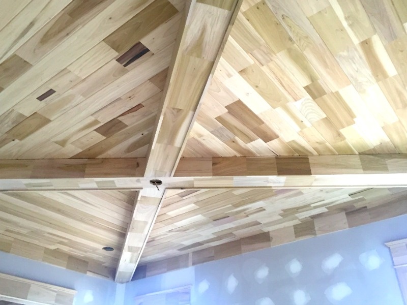 There is more done with simple wood paneling in this house than we have ever seen before Behind the Scenes: Designing a Homearama house from start to finish